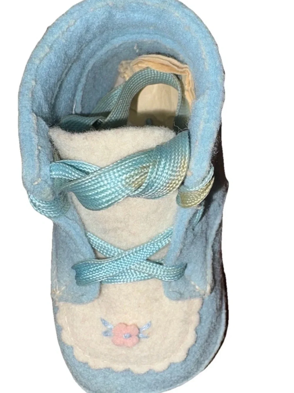 Soft Blue Floral Baby Shoes - Plush Comfort
